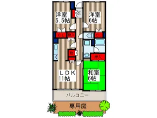 第12藤島マンション【1階】の間取り