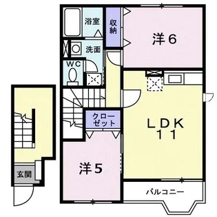 ドリ-ムコ-トM【2階】の間取り