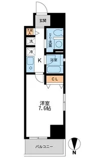 ウィルテラス千葉中央【6階】の間取り