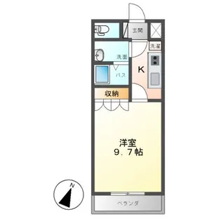 ハート・オブ・クレイドル【1階】の間取り