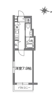 プライムアーバン烏山コート【3階】の間取り