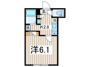 クレシア鷹取【3階】の間取り