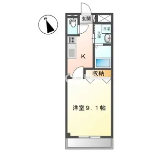 シャイン・ヴェルジェ【1階】の間取り