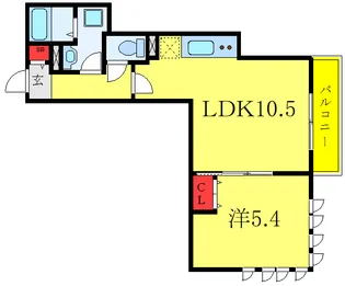 ソレイユ小竹向原【2階】の間取り