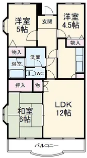 カサベルデ宮崎台【3階】の間取り