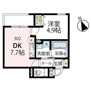 ヴィラシリウス【3階】の間取り