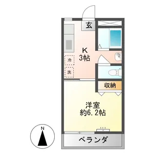 コーポ橋本【2階】の間取り