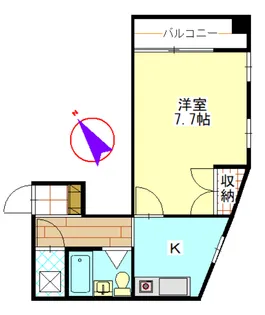 WAKOMECビル【4階】の間取り