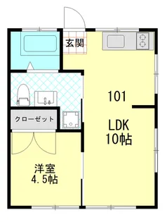 TOMOS稲田堤【1階】の間取り