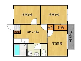 メゾンいなみ野【1階】の間取り