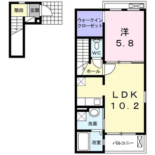 メルベイユ【2階】の間取り