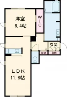 グランシーナ・オレオD【1階】の間取り