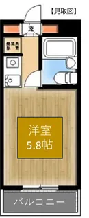 ポートハイム三春台【1階】の間取り