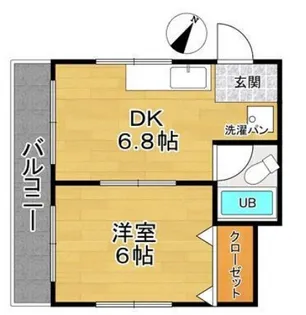 グリーンハイツいしまち【2階】の間取り