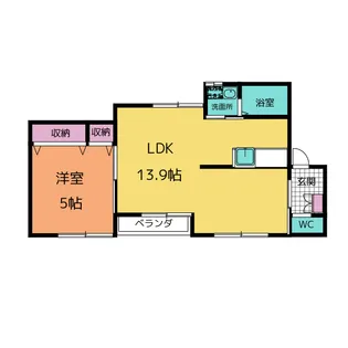 エッグカップ百合が丘【2階】の間取り
