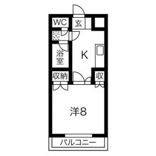 レジデンスムトウ【5階】の間取り