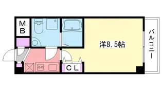 セレニテ甲子園【7階】の間取り