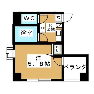 M・K Iwaseビル【4階】の間取り