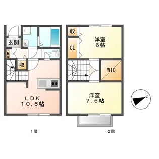 グランシティカジノ【2階】の間取り