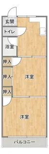 コウシンハイツ【1階】の間取り