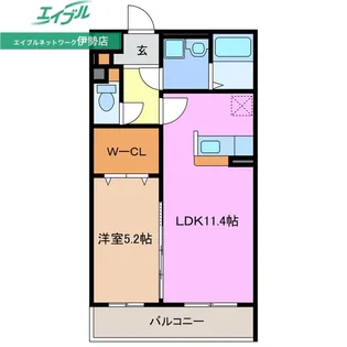 ハイ マート【3階】の間取り