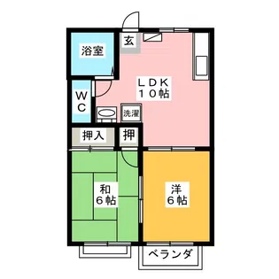 リックスハイツ 101【2階】の間取り