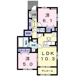 アリビオ【1階】の間取り