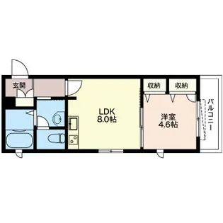 自由ヶ丘マンション【3階】の間取り