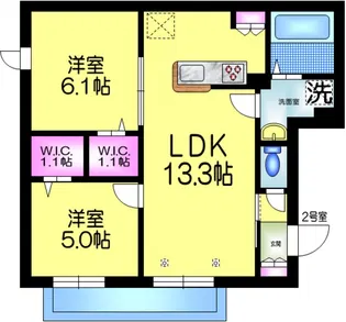 メゾン四季【2階】の間取り