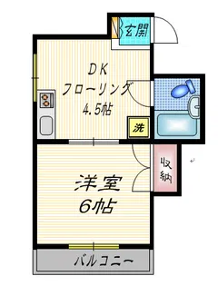 ラビアンナメキ【2階】の間取り