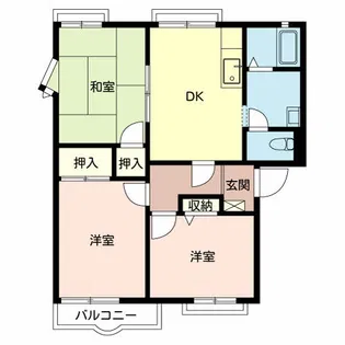アネックス御立B棟【2階】の間取り
