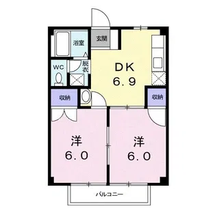 メゾン山池【1階】の間取り