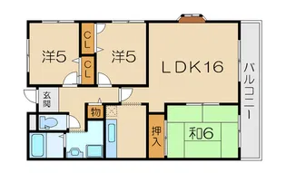 マンションKOMORI【1階】の間取り
