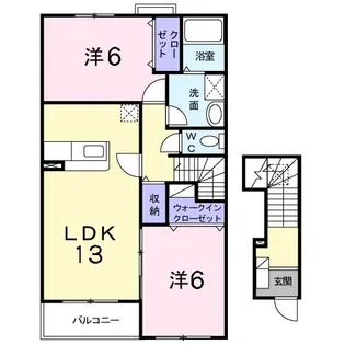 グラン・オリゾンB棟【2階】の間取り
