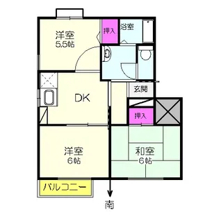 コーポラック【2階】の間取り