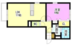 リヴェールサトウ A【1階】の間取り