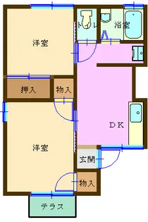 サニーハイツ【1階】の間取り