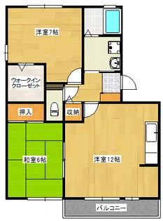 セジュールS【2階】の間取り