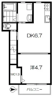 サンライトハイツII【2階】の間取り