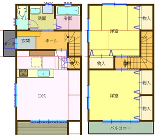 ヴェルハイムIIの間取り