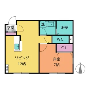 アイム【1階】の間取り