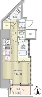 RESIDENCE高輪台【3階】の間取り