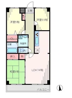 ブレイニー【3階】の間取り