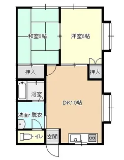 光ハイツ【1階】の間取り