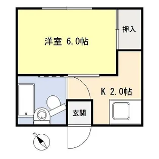 コーポ杜【1階】の間取り