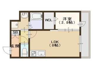 大阪府大阪市住之江区西加賀屋3【マンション】の間取り