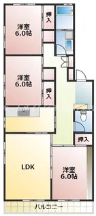 KTKハイム水前寺【2階】の間取り