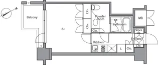 東京都港区麻布台3【マンション】の間取り