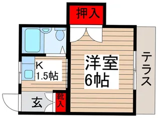 ブル-ハイム【1階】の間取り