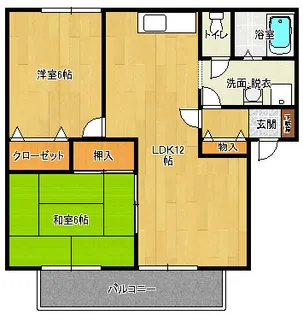 メゾンキノモトA棟【1階】の間取り